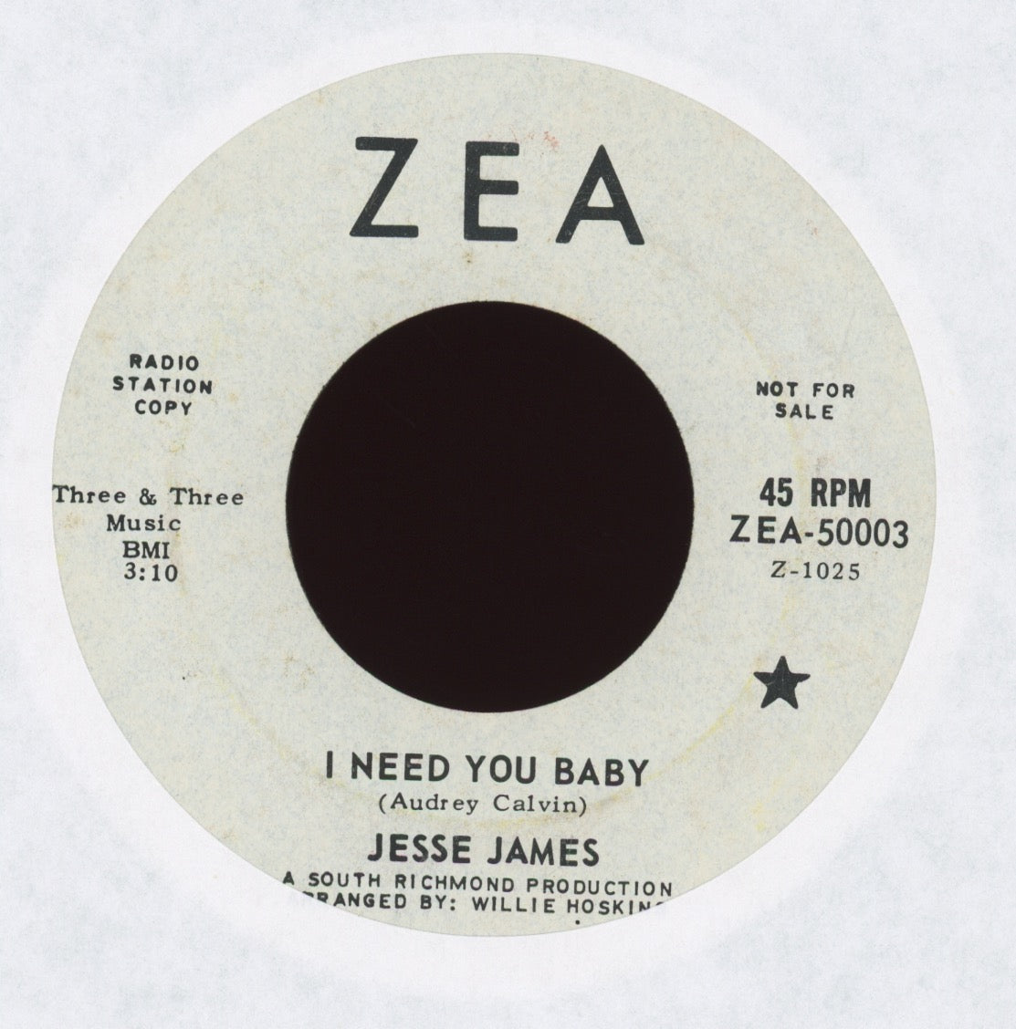 Jesse James - I Need You Baby on ZEA Promo