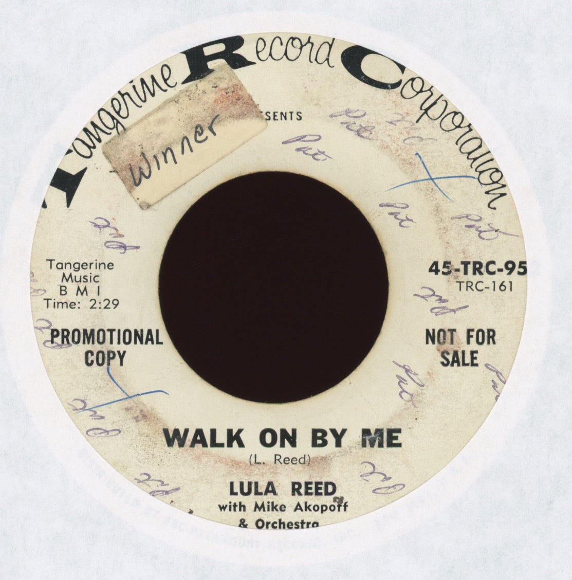 Lula Reed - Walk On By Me on Tangerine Promo