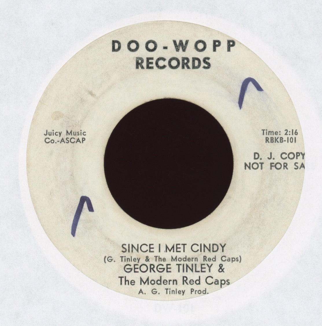 George Tindley - Ain't Gonna Worry About You on Doo Wopp Promo