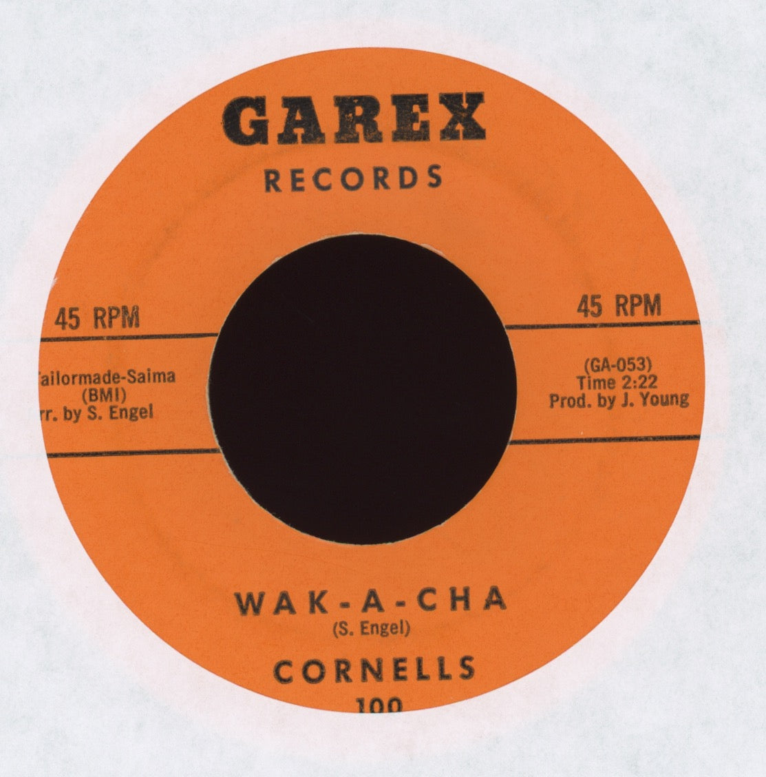 The Cornells - Wak-A-Cha on Garex