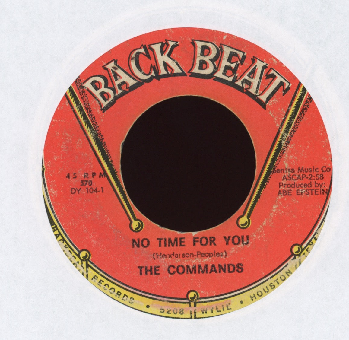 The Commands -  Hey It's Love on Back Beat