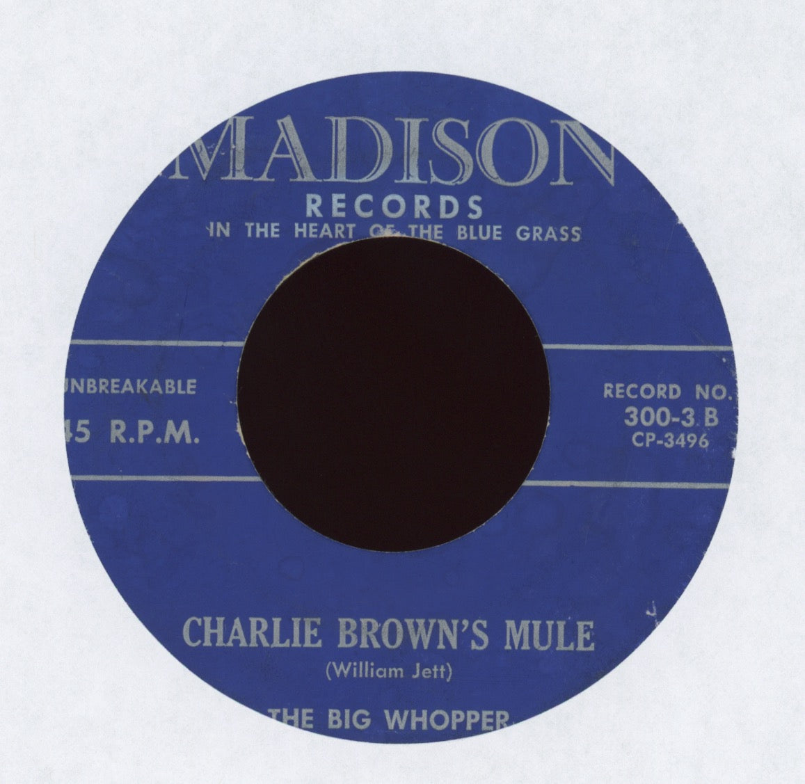 The Big Whopper - Charlie Brown's Mule on Madison Nelson Young