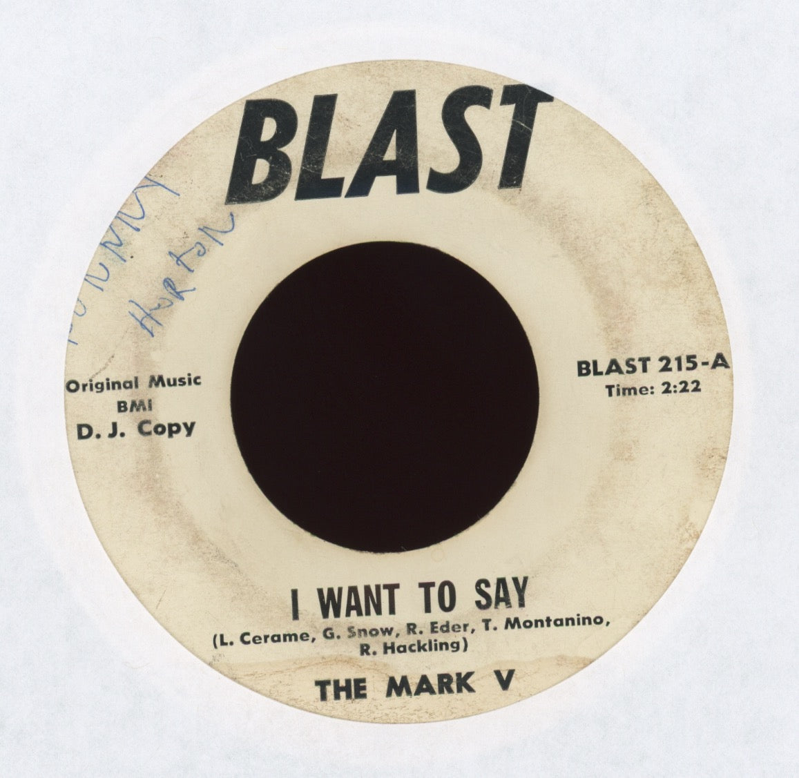 The Mark V - I Want To Say on Blast Promo