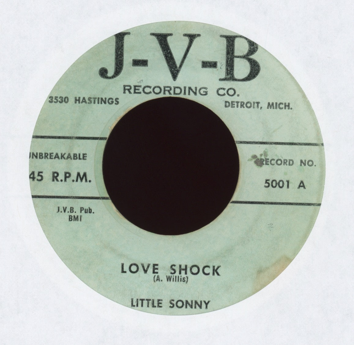 Little Sonny - Love Shock on J-V-B
