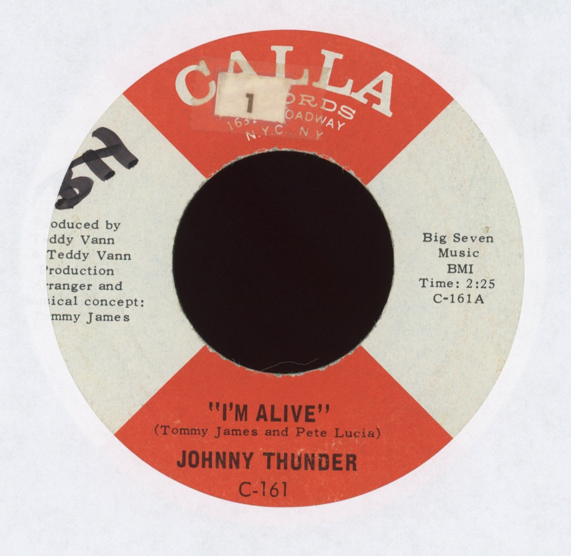 Johnny Thunder - I'm Alive on Calla