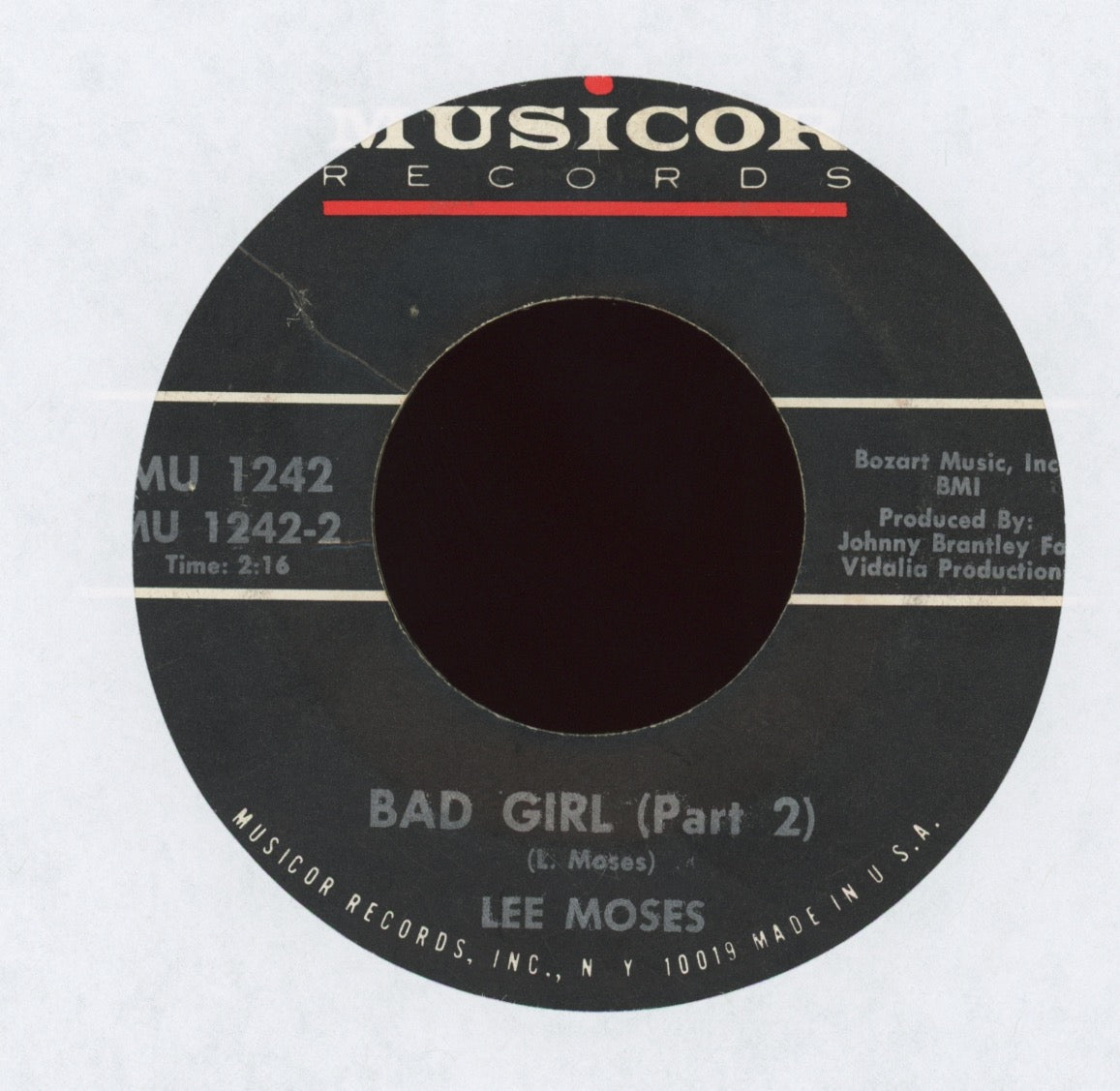 Lee Moses - Bad Girl on Musicor Vinyl Pressing