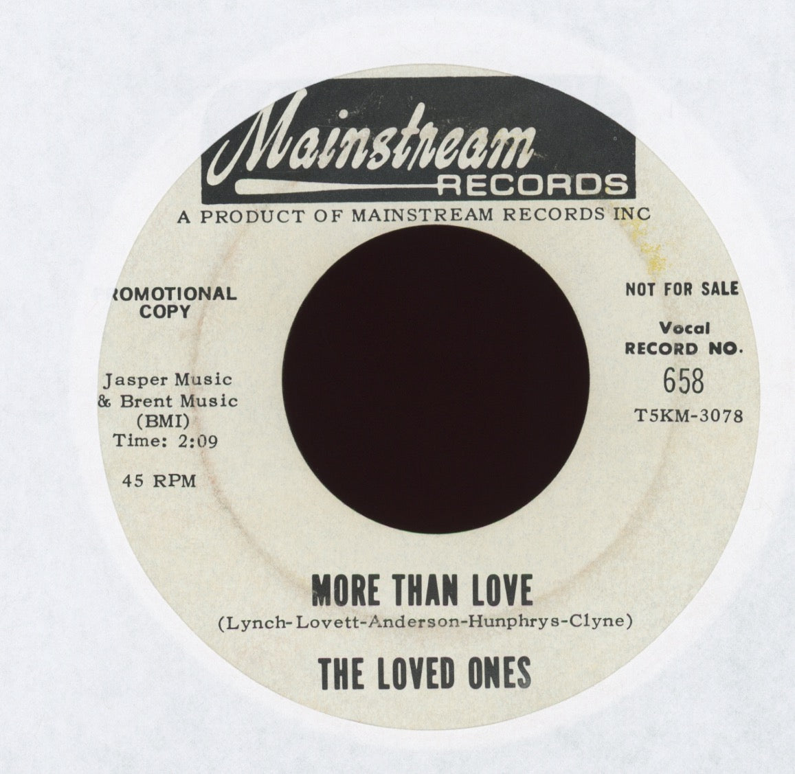 The Loved Ones - More Than Love / Ever Lovin' Man on Mainstream Promo