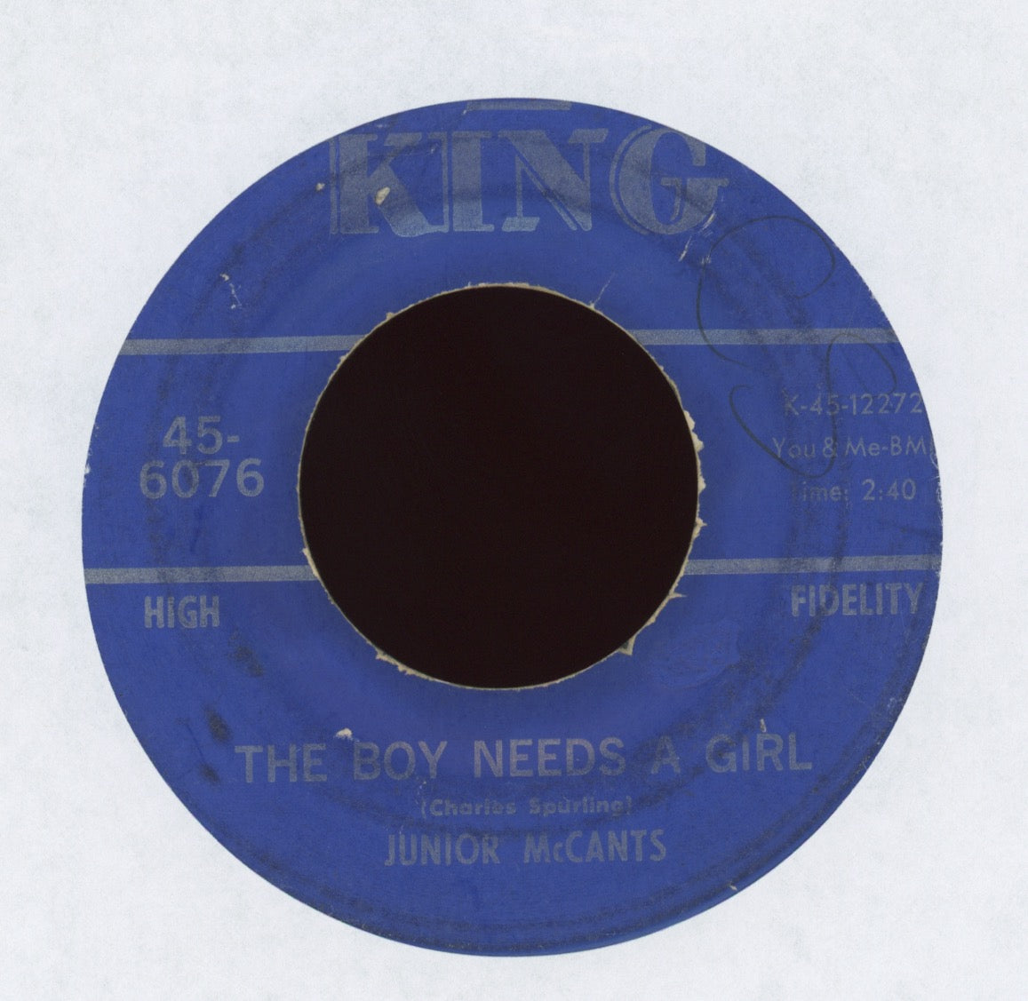 Junior McCants - The Boy Needs A Girl on King