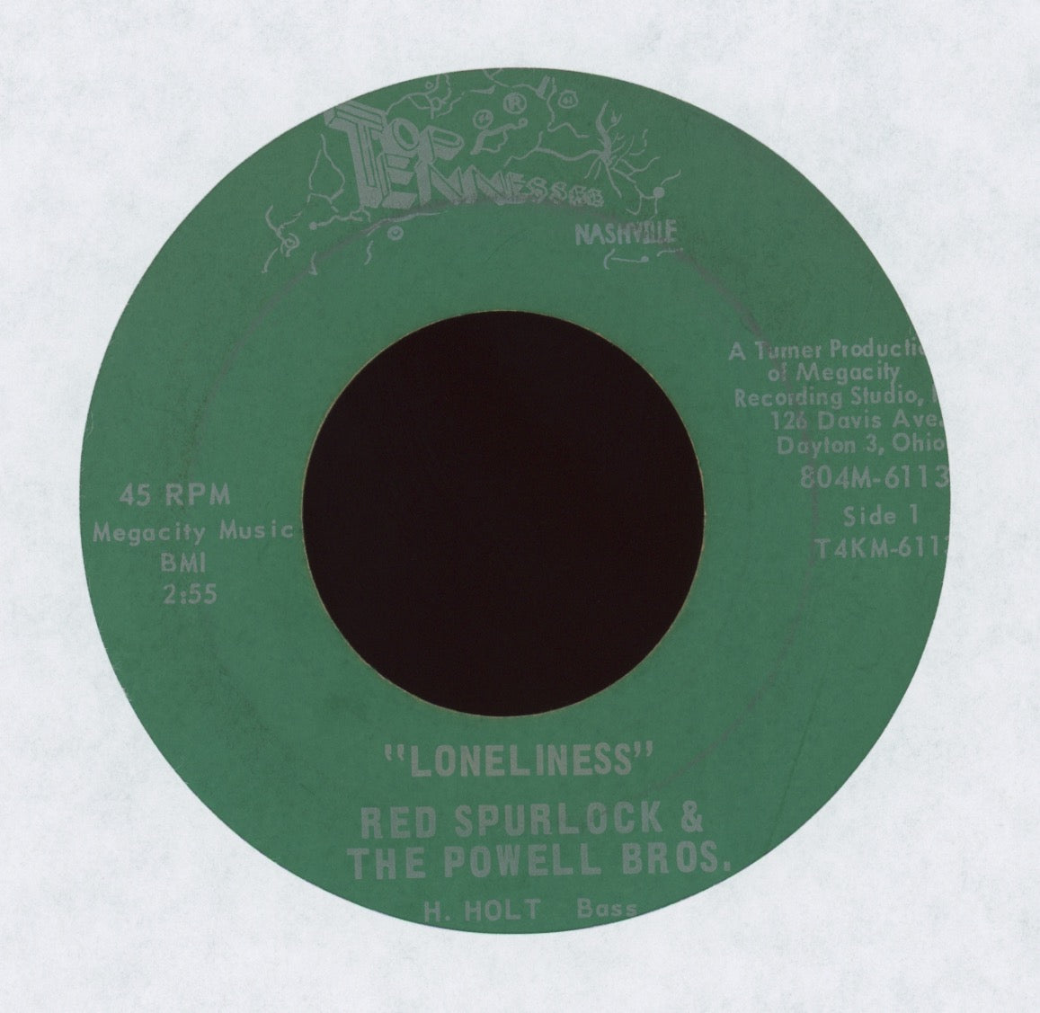 Red Spurlock - Loneliness on Top Tennessee Nashville