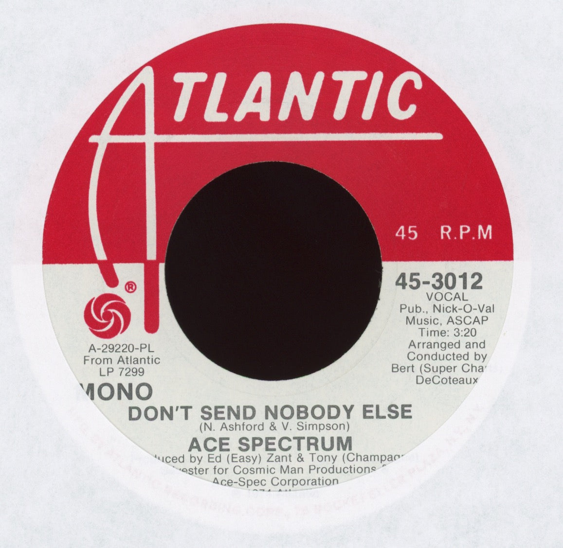 Ace Spectrum - Don't Send Nobody Else on Atlantic Promo