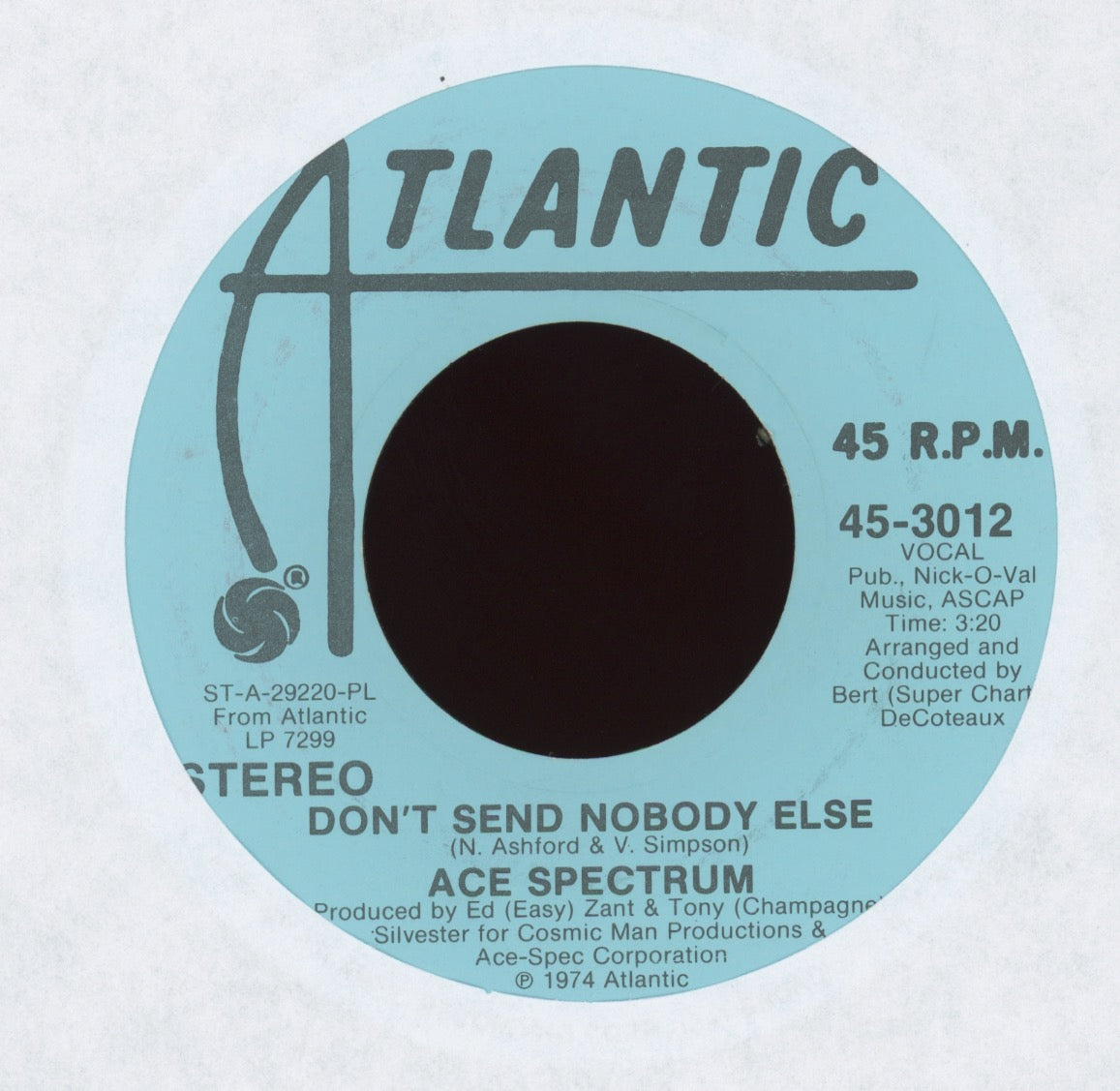 Ace Spectrum - Don't Send Nobody Else on Atlantic Promo