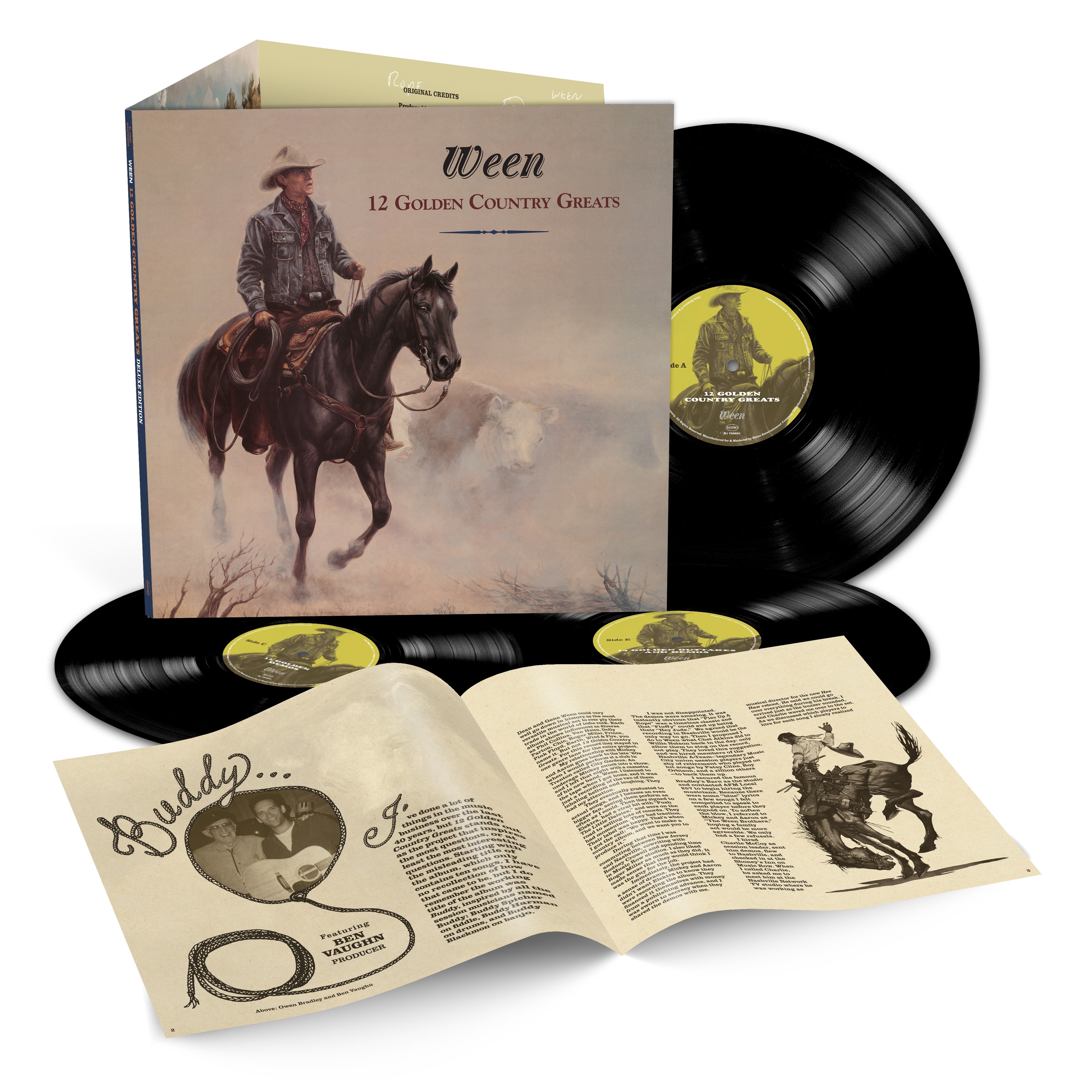 [PRE-ORDER] Ween - 12 Golden Country Greats [3-lp] [Release Date: 07/31/2026]