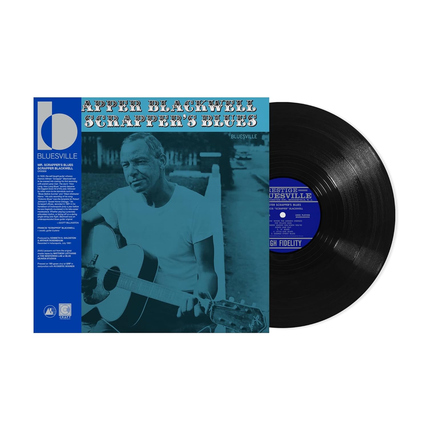[PRE-ORDER] Scrapper Blackwell - Mr. Scrapper's Blues [Bluesville Acoustic Sounds Series] [Release Date: 05/16/2025]