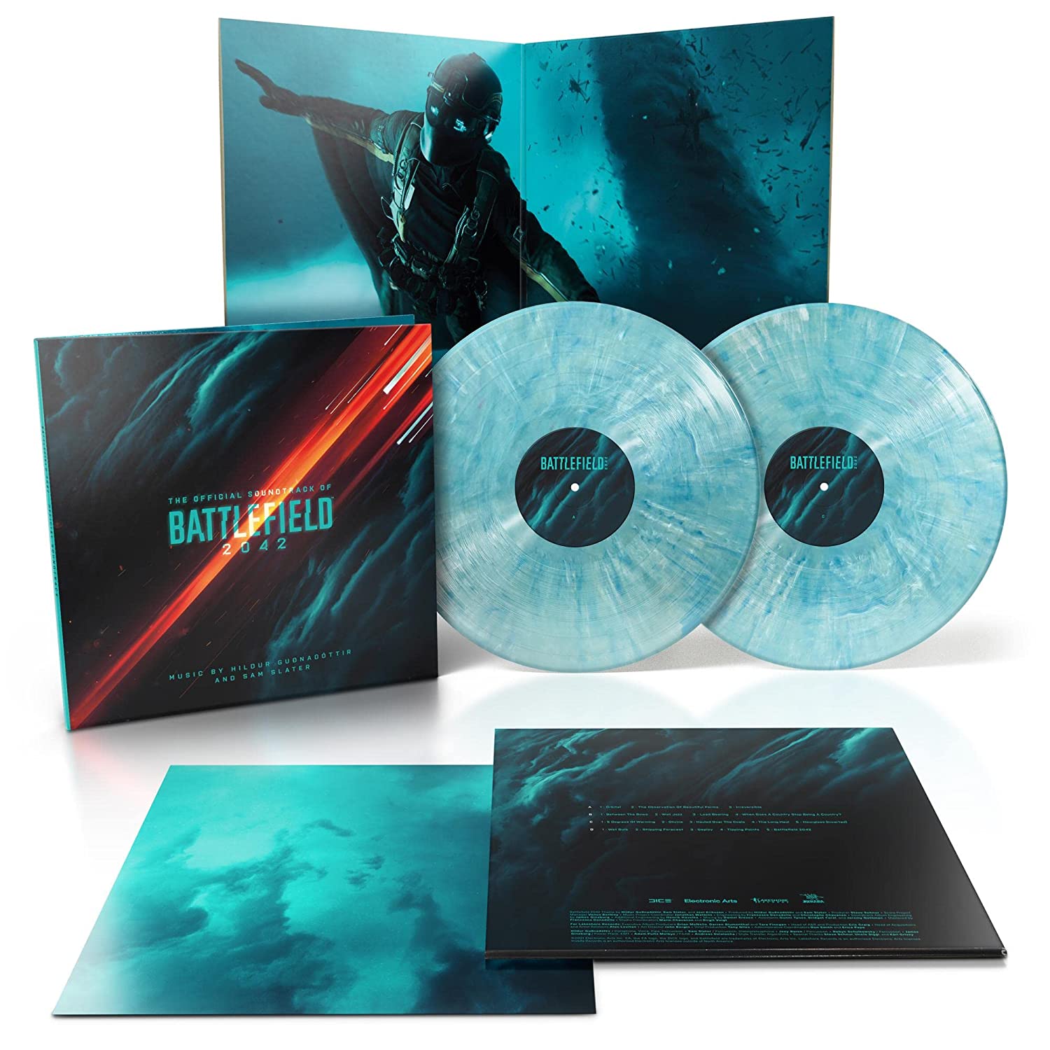 [DAMAGED] Hildur Guenadottir - Battlefield 2042 (Official Soundtrack) [Blue w/ White Burst Vinyl]