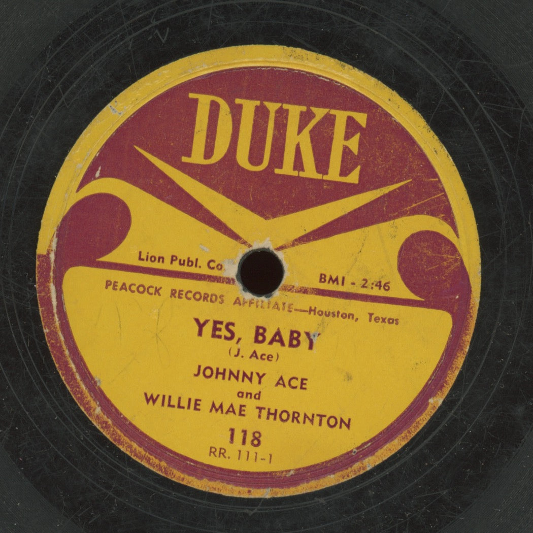 R&B 78 - Johnny Ace And Band - Saving My Love For You / Yes, Baby on Duke