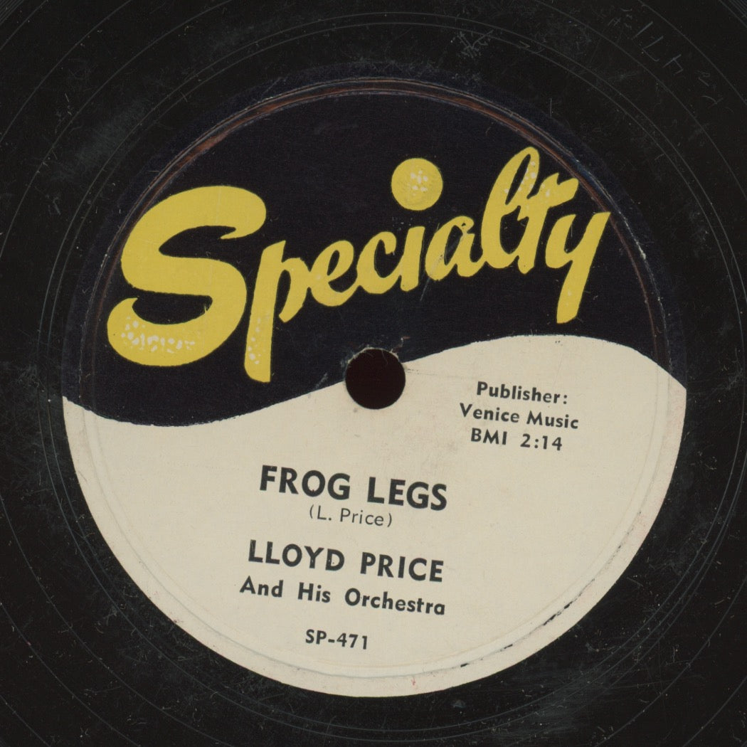 R&B Rocker 78 - Lloyd Price And His Orchestra - I Wish Your Picture Was You / Frog Legs on Specialty