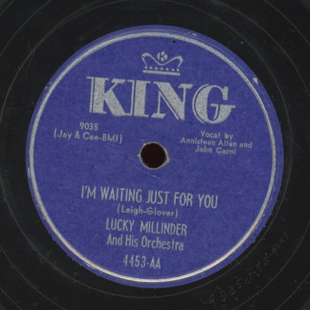 R&B 78 - Lucky Millinder And His Orchestra / Annisteen Allen - I'm Waiting Just For You / Bongo Boogie on King