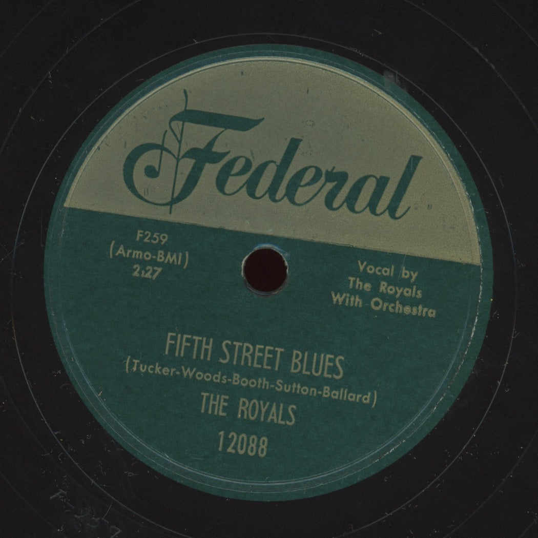 Doo Wop 78 - The Royals - Moonrise / Fifth Street Blues on Federal