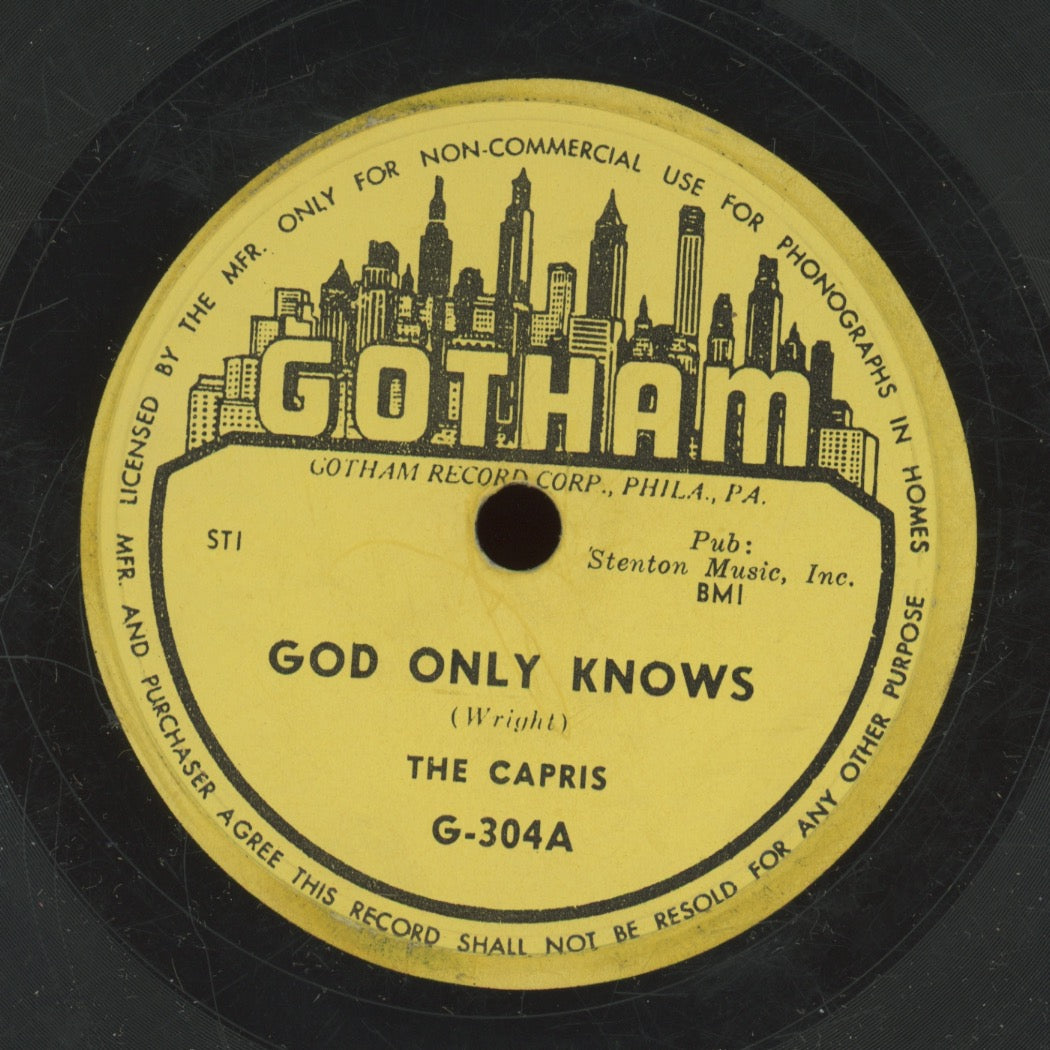 Doo Wop 78 - The Capris - God Only Knows / That's What You're Doing To Me on Gotham