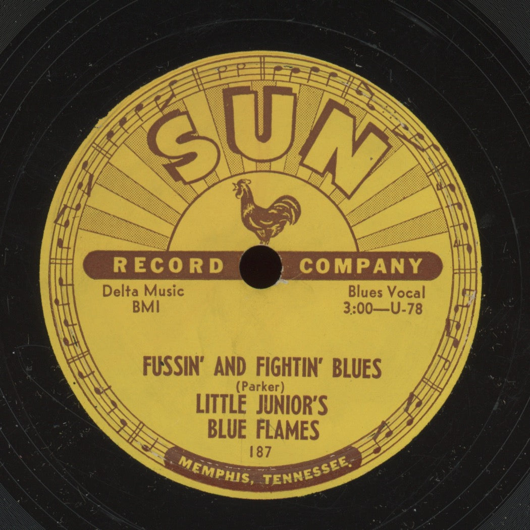 Blues 78 - Little Junior's Blue Flames - Feelin' Good / Fussin' And Fightin' Blues on Sun