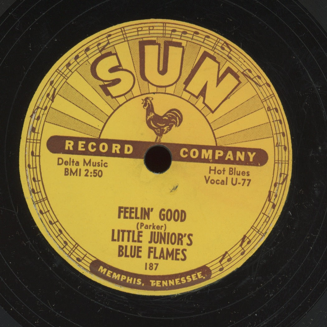 Blues 78 - Little Junior's Blue Flames - Feelin' Good / Fussin' And Fightin' Blues on Sun