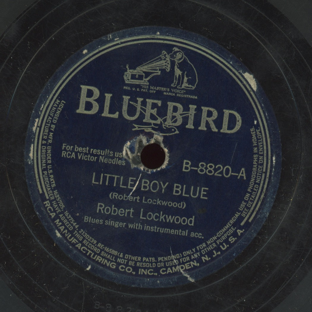 Pre-War Blues 78 - Robert Lockwood Jr. - Little Boy Blue / Take A Little Walk With Me on Bluebird 8820