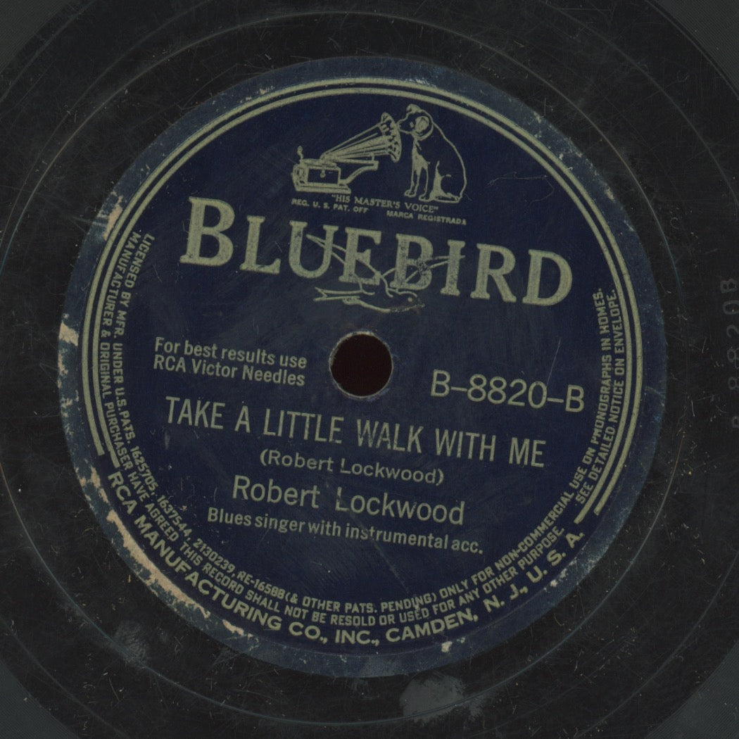 Pre-War Blues 78 - Robert Lockwood Jr. - Little Boy Blue / Take A Little Walk With Me on Bluebird 8820