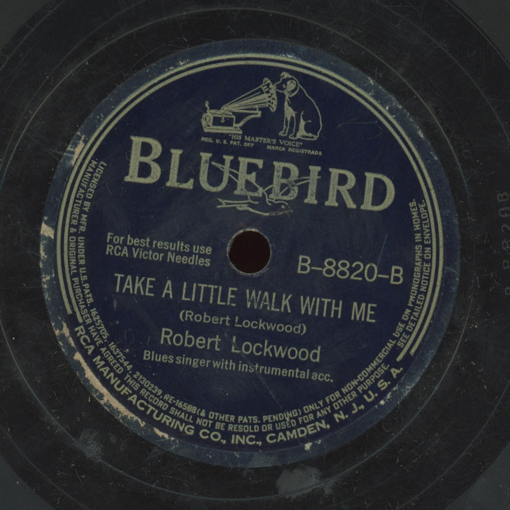 Pre-War Blues 78 - Robert Lockwood Jr. - Little Boy Blue / Take A Little Walk With Me on Bluebird 8820