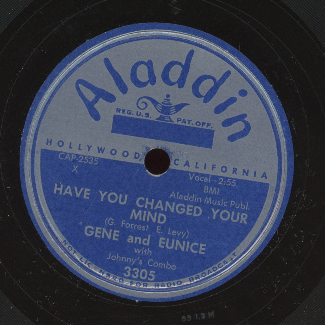 R&B 78 - Gene And Eunice - I Gotta Go Home / Have You Changed Your Mind on Aladdin
