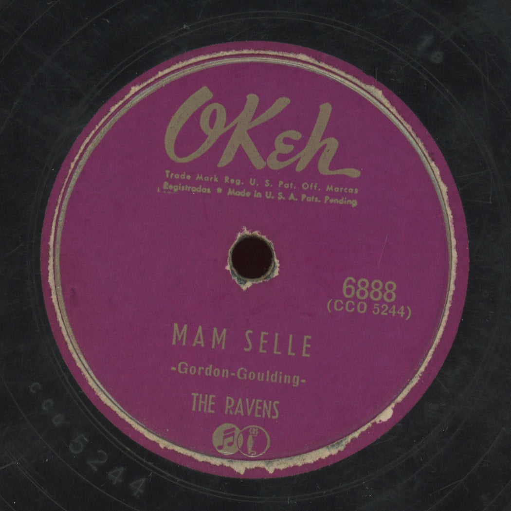 Doo Wop 78 - The Ravens - Mam'selle / Calypso Song on Okeh