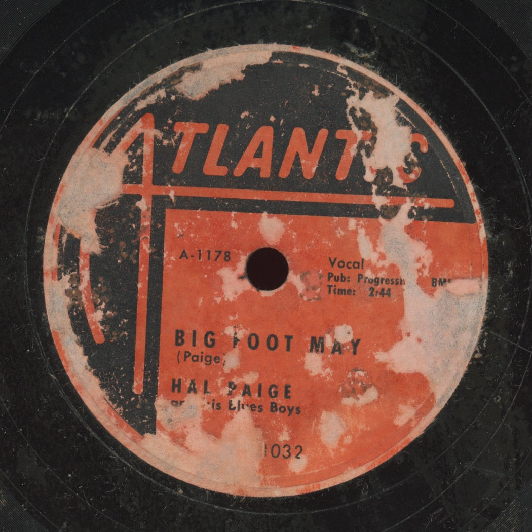 R&B 78 - Hal Paige & His Blues Boys - Please Say You Do / Big Foot May on Atlantic