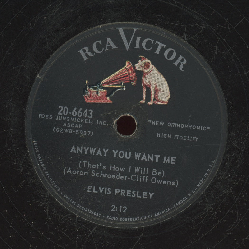 Rock & Roll 78 - Elvis Presley - Love Me Tender / Anyway You Want Me on RCA Victor