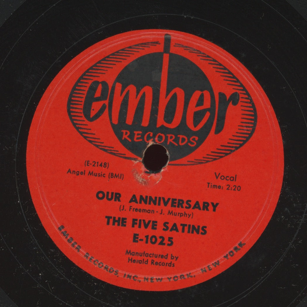 Doo Wop 78 - The Five Satins - Our Anniversary / Pretty Baby on Ember