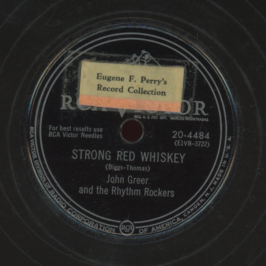 Blues 78 - John Greer & His Rhythm Rockers - If You Let Me / Strong Red Whiskey on RCA Victor