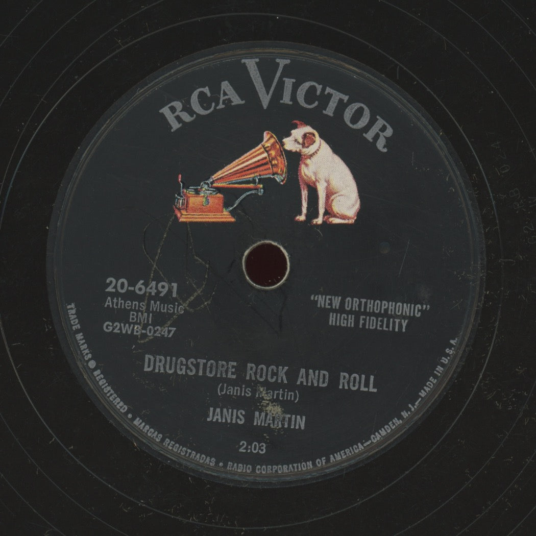 Rockabilly 78 - Janis Martin - Drugstore Rock And Roll / Will You, Willyum on RCA Victor