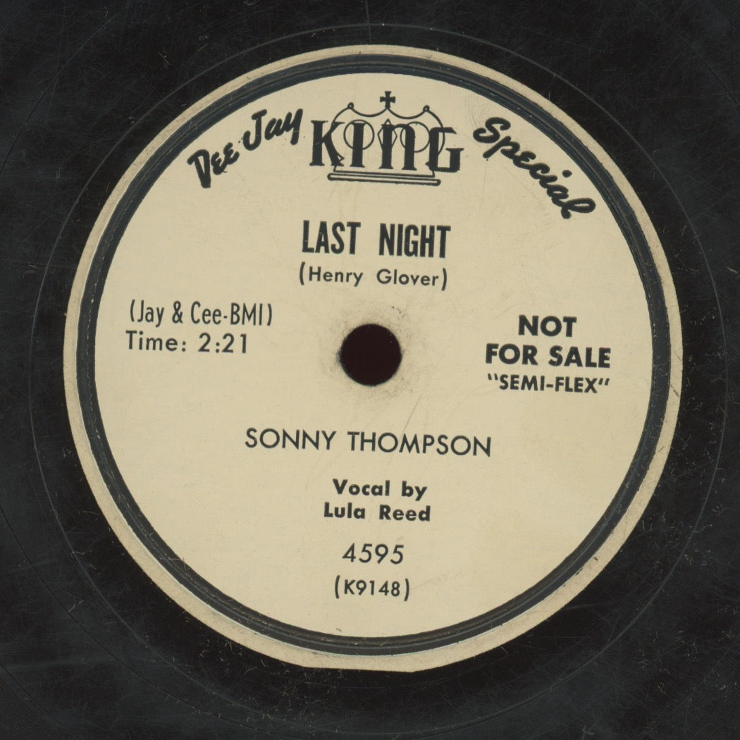 Blues 78 - Sonny Thompson / Lula Reed - Chloe / Last Night on King PROMO