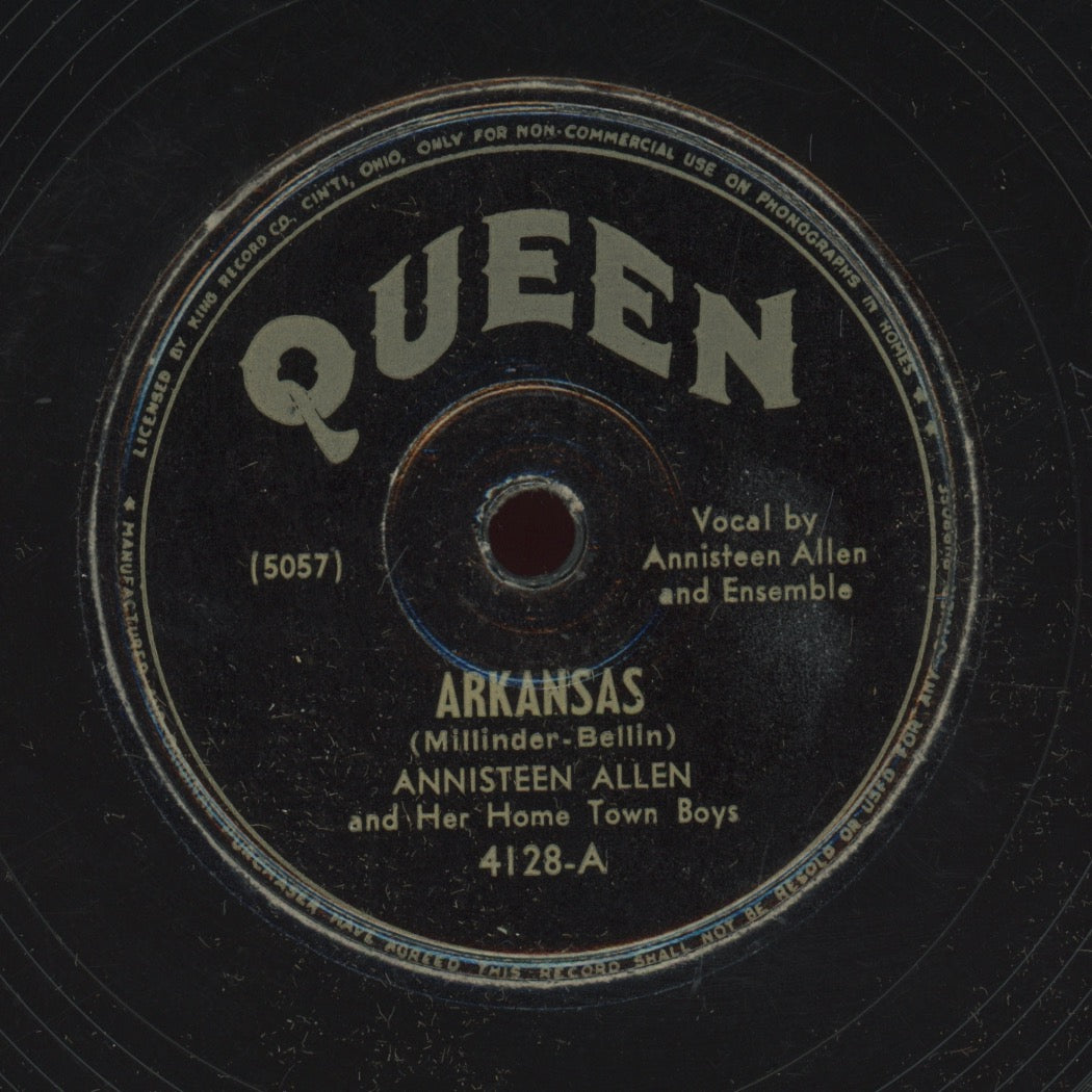 R&B 78 - Annisteen Allen & Her Home Town Boys - Arkansas / I Know How To Do It on Queen