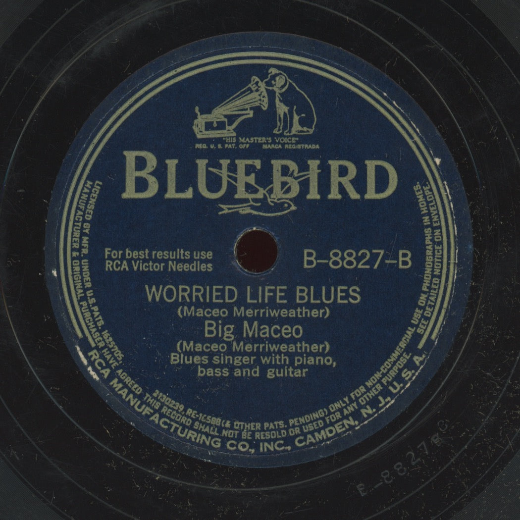 Blues 78 - Big Maceo - Texas Blues / Worried Life Blues on Bluebird