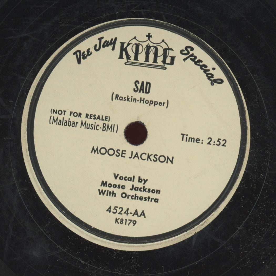 R&B 78 - Bull Moose Jackson - Nosey Joe / Sad on King PROMO