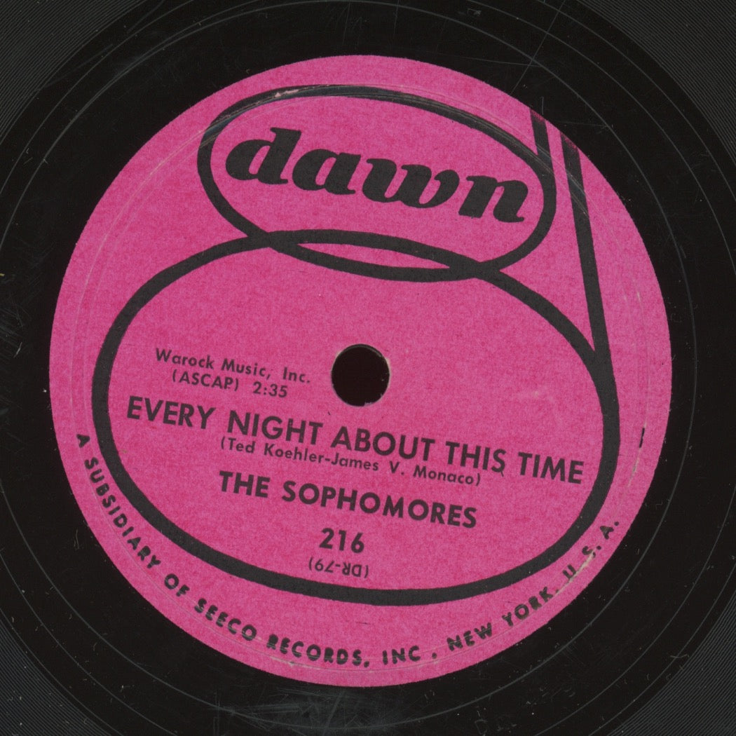 Doo Wop 78 - The Sophomores - Cool Cool Baby / Every Night About This Time on Dawn