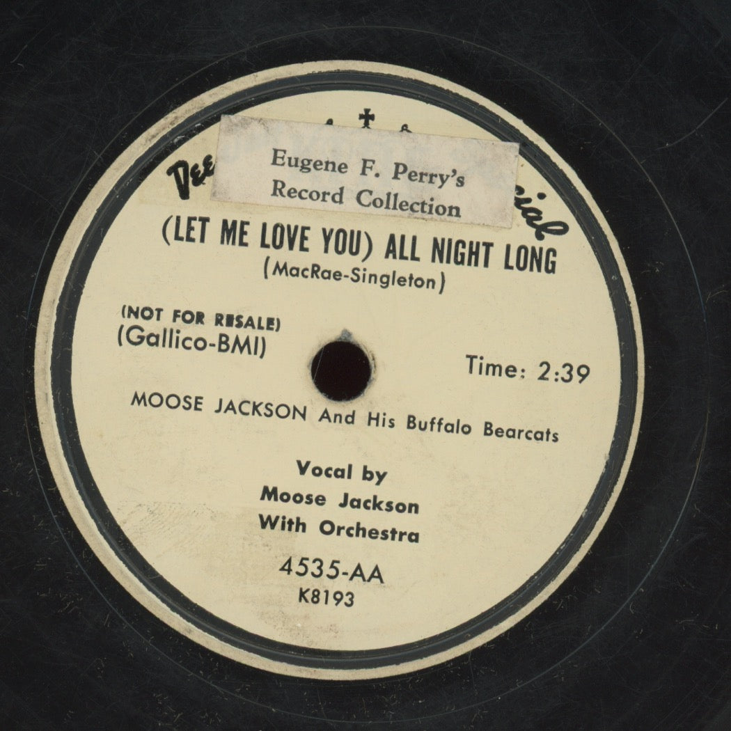 R&B 78 - Bull Moose Jackson & His Buffalo Bearcats - Bootsie / (Let Me Love You) All Night Long on King Promo