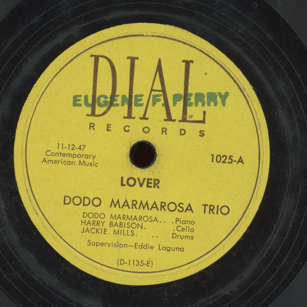 Jazz 78 - Dodo Marmarosa Trio - Lover / Dary Departs on Dial