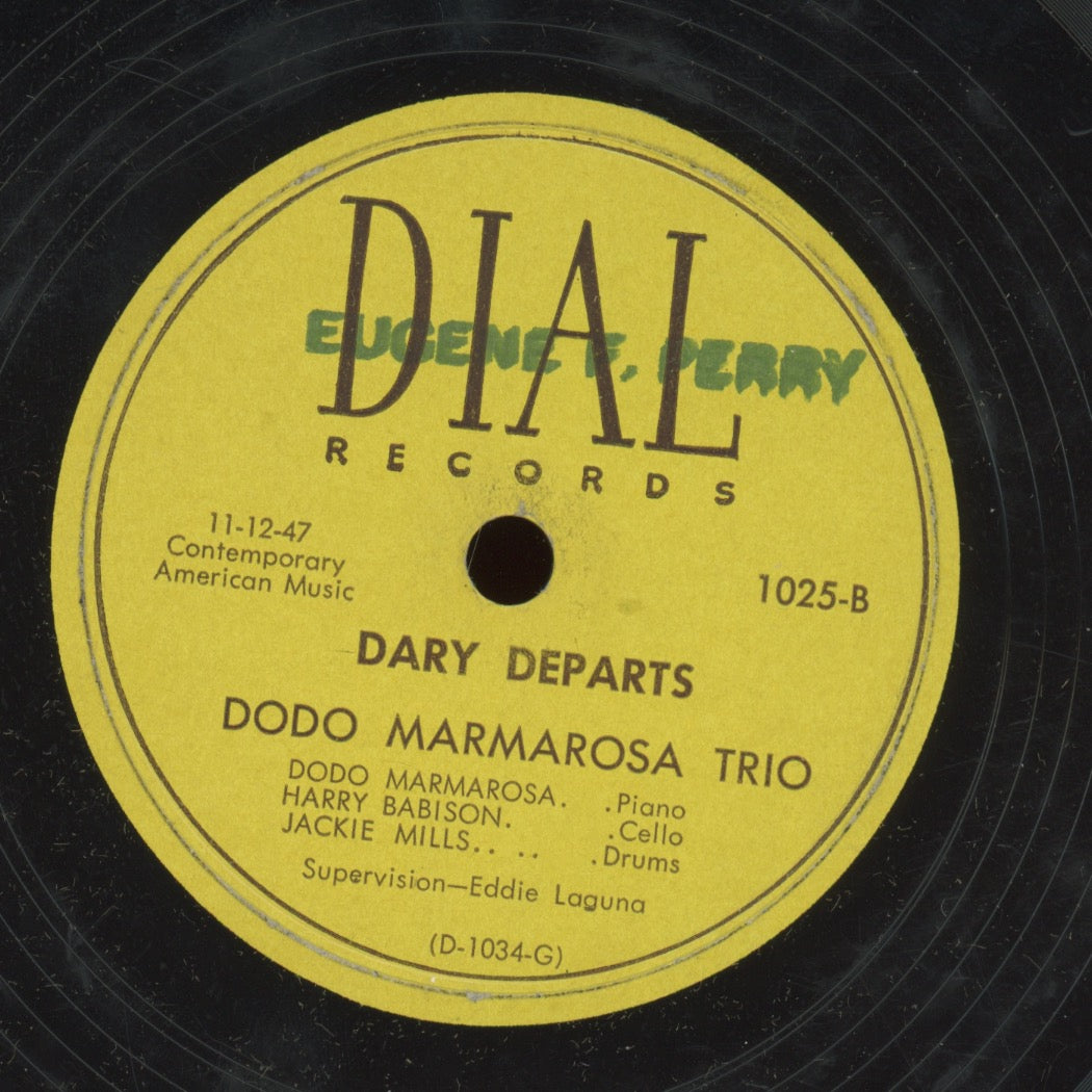 Jazz 78 - Dodo Marmarosa Trio - Lover / Dary Departs on Dial