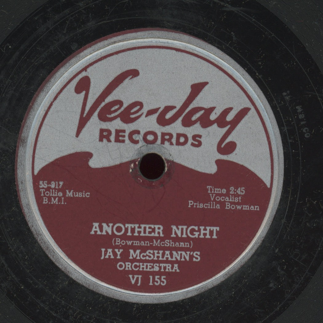 R&B 78 - Jay McShann And His Orchestra - Hand's Off / Another Night on Vee Jay