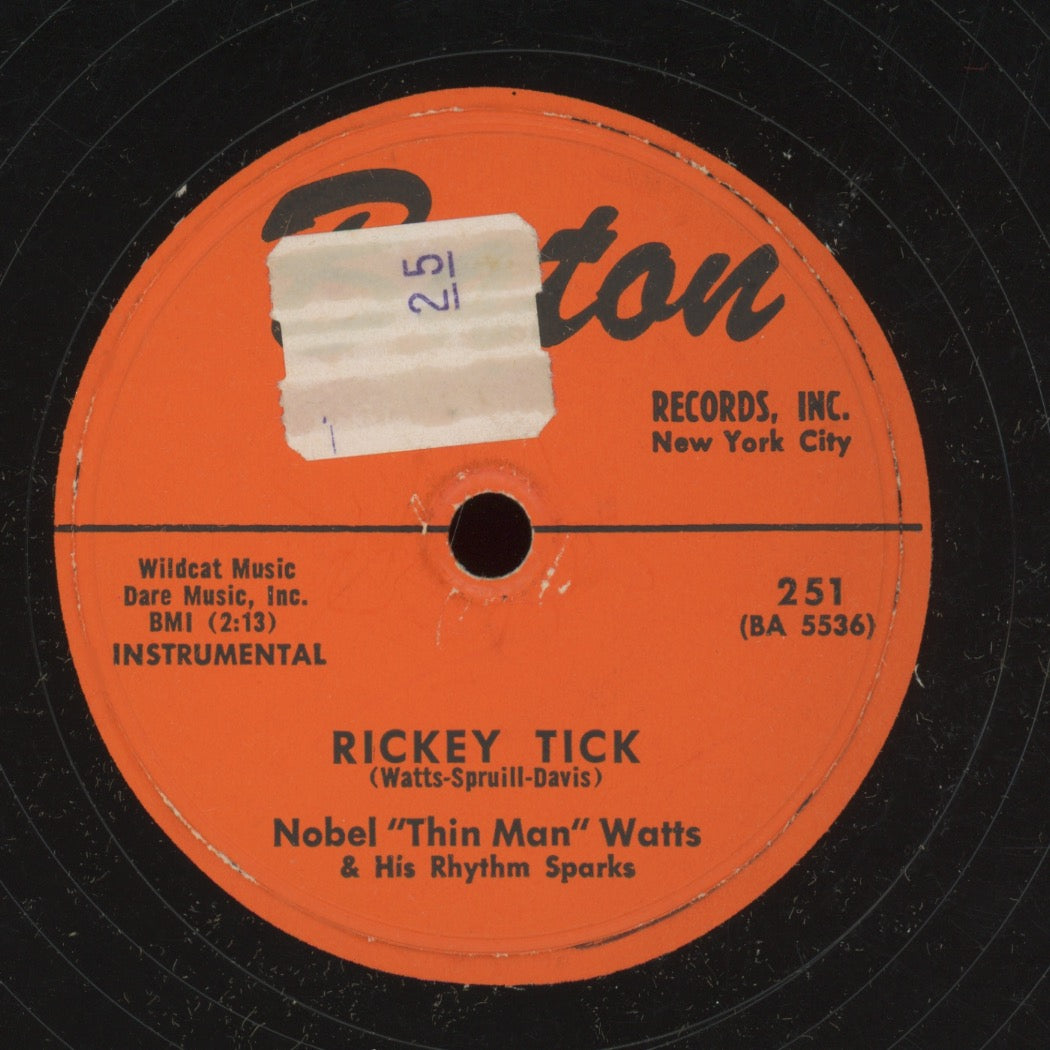 R&B 78 - Noble "Thin Man" Watts & His Rhythm Sparks - Blast Off / Rickey Tick on Baton
