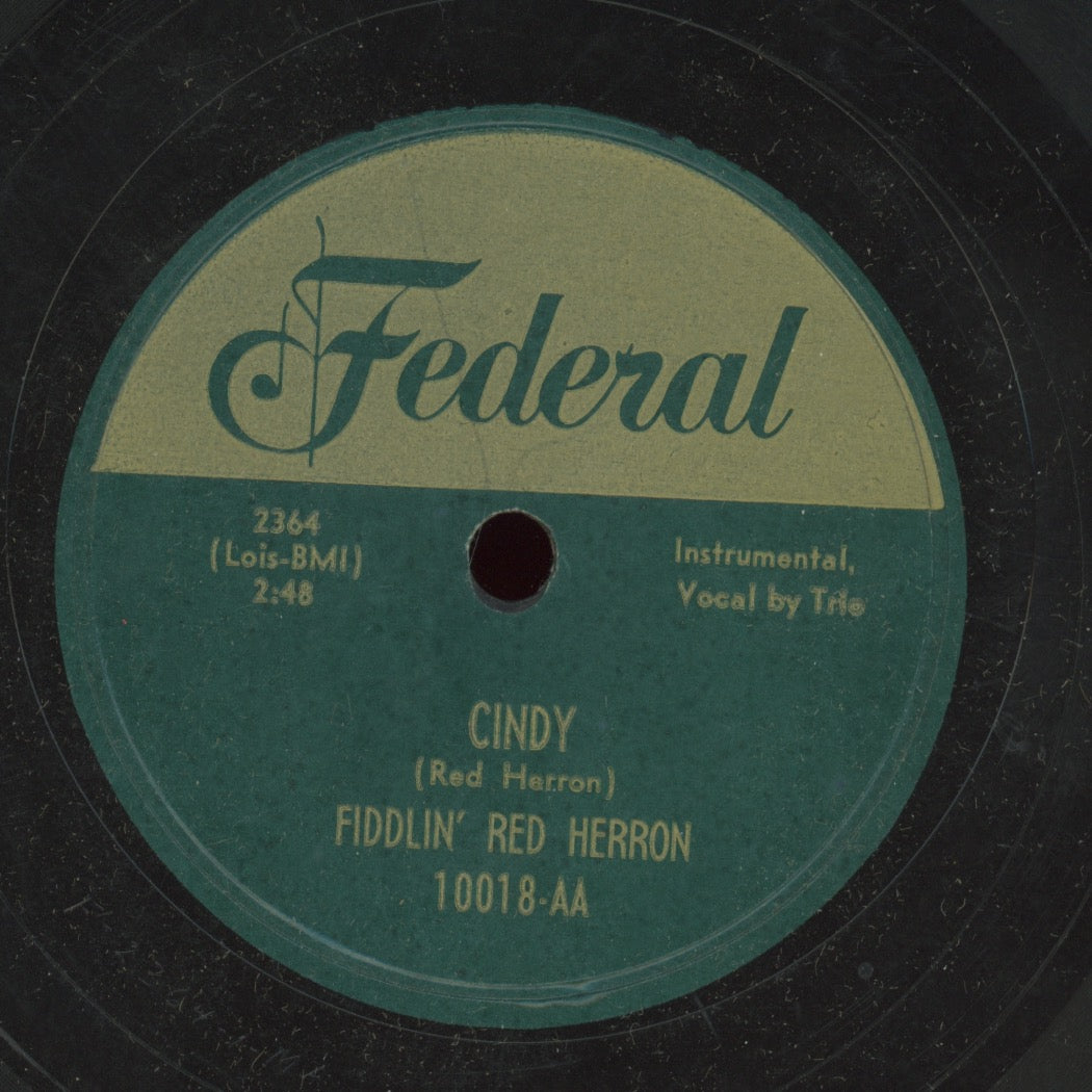 Bluegrass 78 - Fiddlin' Red Herron - Cindy / Cripple Creek on Federal