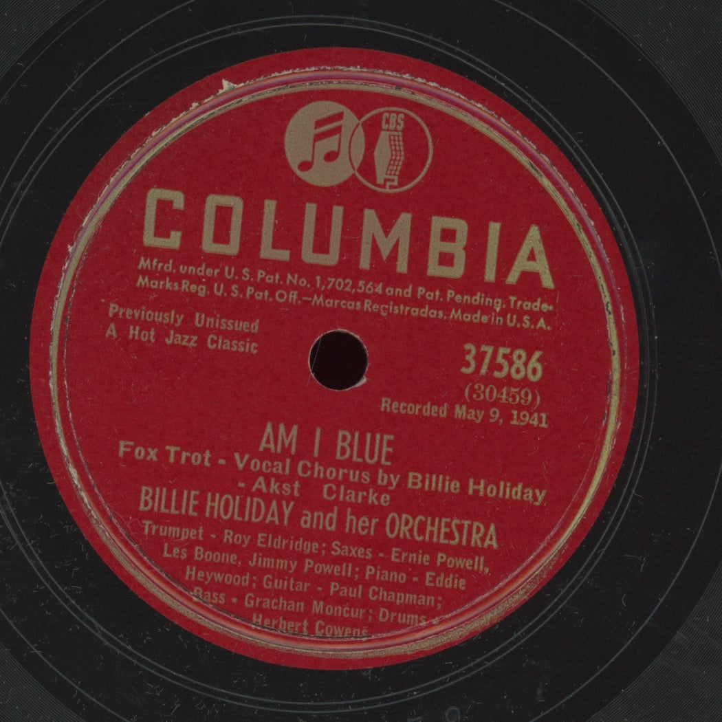 Jazz 78 - Billie Holiday And Her Orchestra - Long Gone Blues / Am I Blue on Columbia