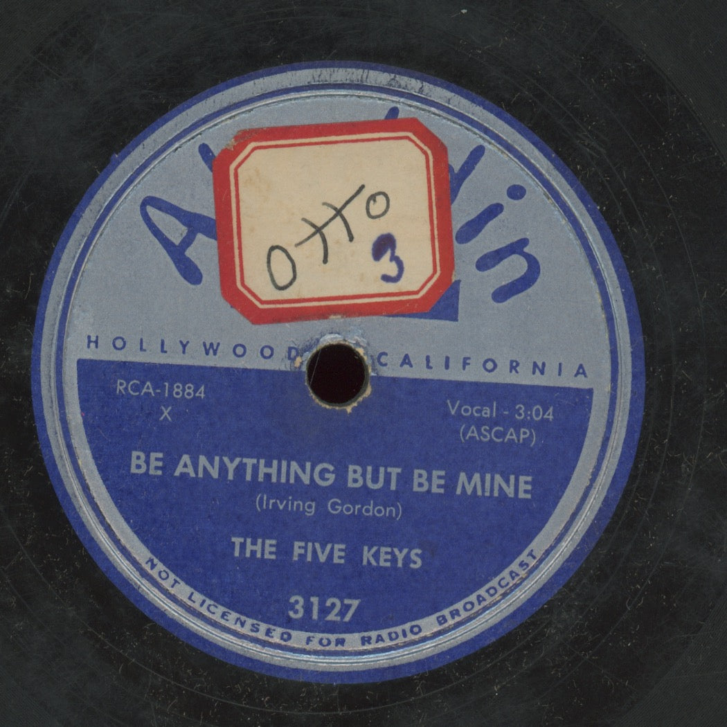 Doo Wop 78 - The Five Keys - Red Sails In The Sunset / Be Anything But Be Mine on Aladdin