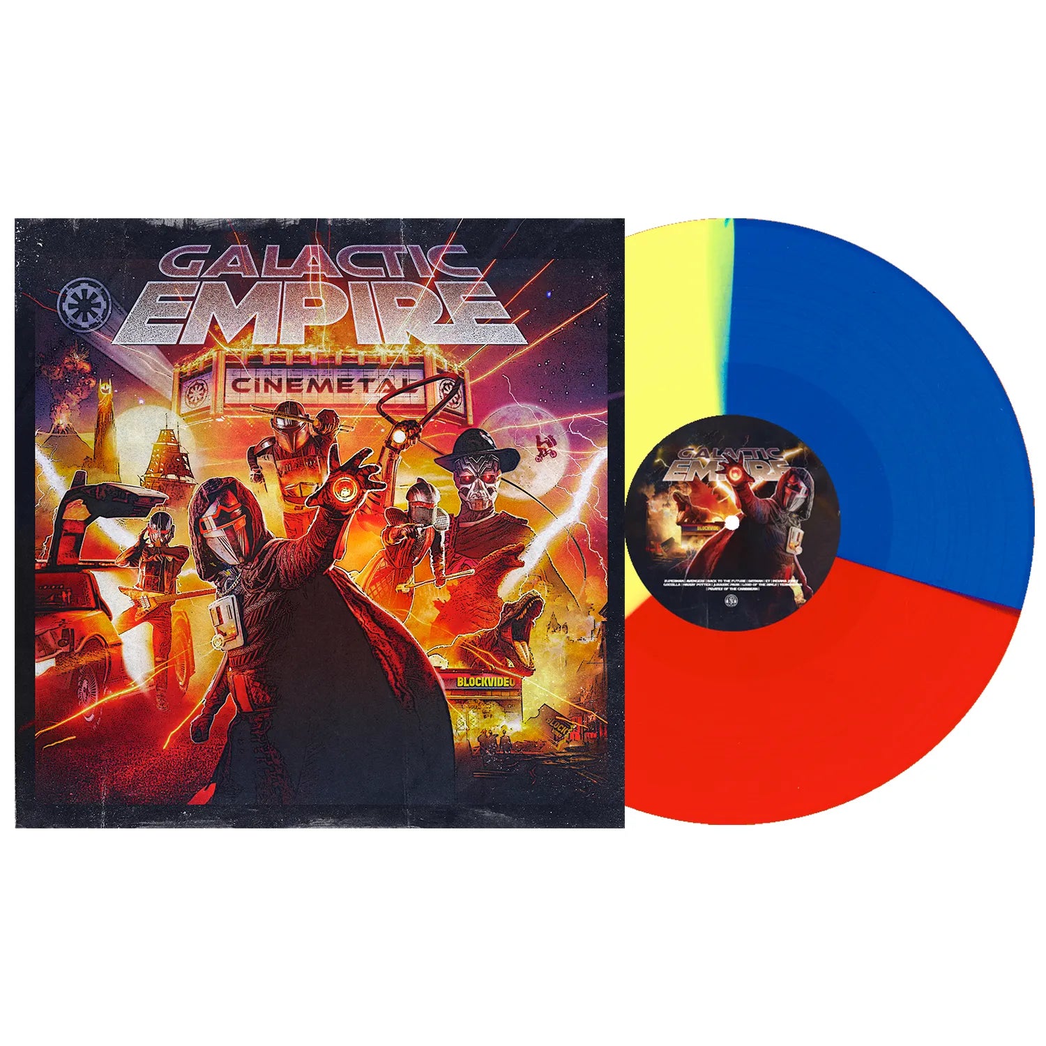 Galactic Empire - Cinemetal [Indie-Exclusive Red/Yellow/Blue Tri-Slice Vinyl]