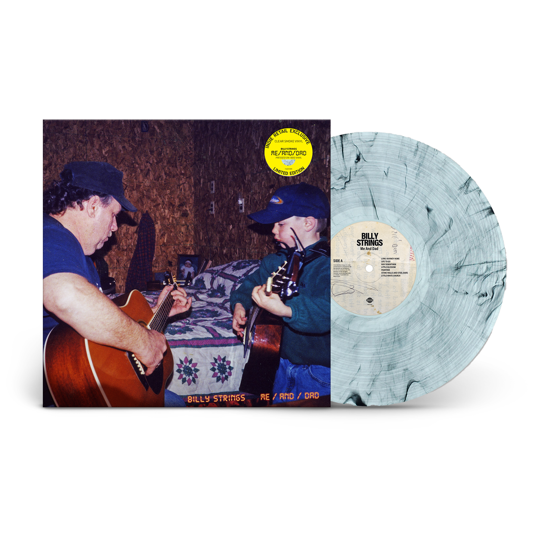 [DAMAGED] Billy Strings - Me / and / Dad [Indie-Exclusive Clear Smoke Vinyl]